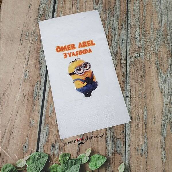 Minions Canavarı Konsept Baskılı Peçete - 1