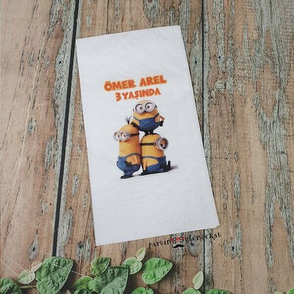 Minions Canavarı Konsept Baskılı Peçete - 1