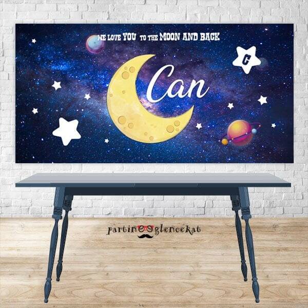 Moon and Back Konsept Doğum Odası Panosu - 1