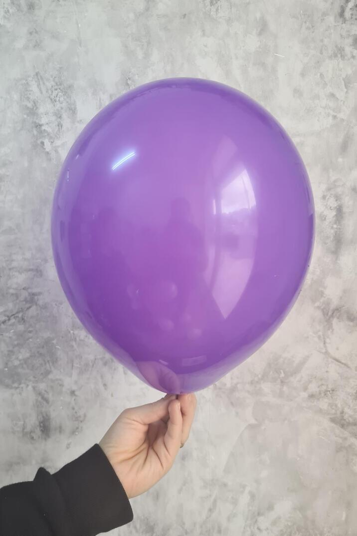 Mor Balon 10 Adet - 12 inc 30 cm Parti Balonu - 3