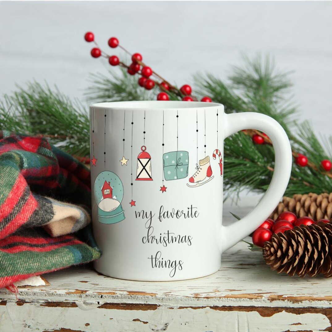 My Favorite Christmas Things Kupa Yılbaşı Hediyesi Kupa Bardak - 1