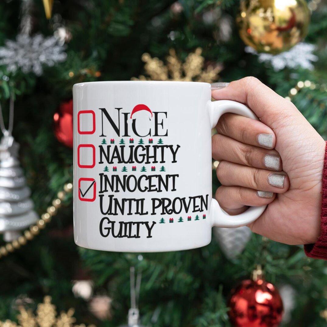 Nice Naughty Innocent Kupa Yılbaşı Hediyesi Kupa Bardak - 1