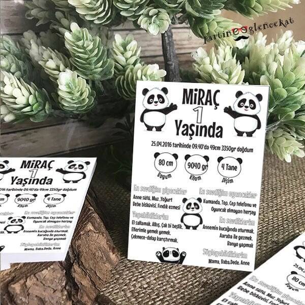 Panda Konsept Künye Magnet Hediyelik - 1