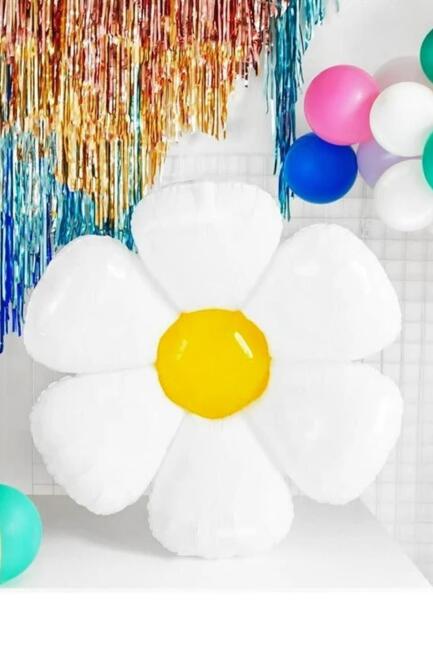 Papatya Folyo Balon Papatya Temalı Balon Büyük Boy - 1