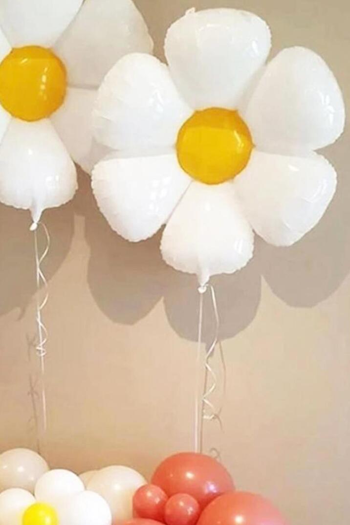 Papatya Folyo Balon Papatya Temalı Balon Büyük Boy - 2