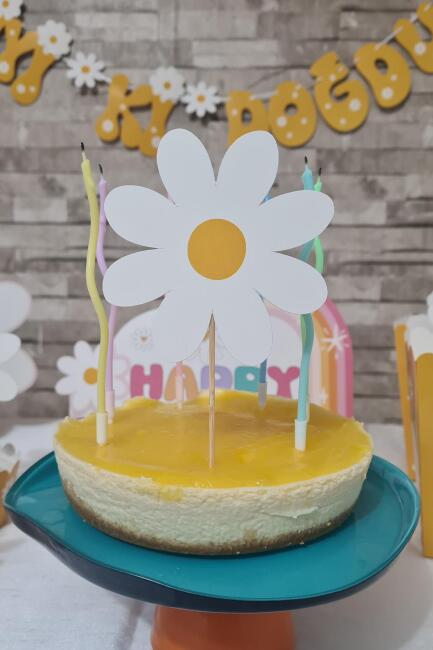 Papatya Konsept Kürdan Süsleri Cupcake Süsleri Lüks Büyük Boy 10lu Paket - 6