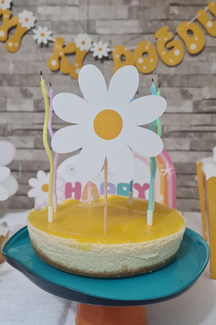 Papatya Konsept Kürdan Süsleri Cupcake Süsleri Lüks Büyük Boy 10lu Paket - 6