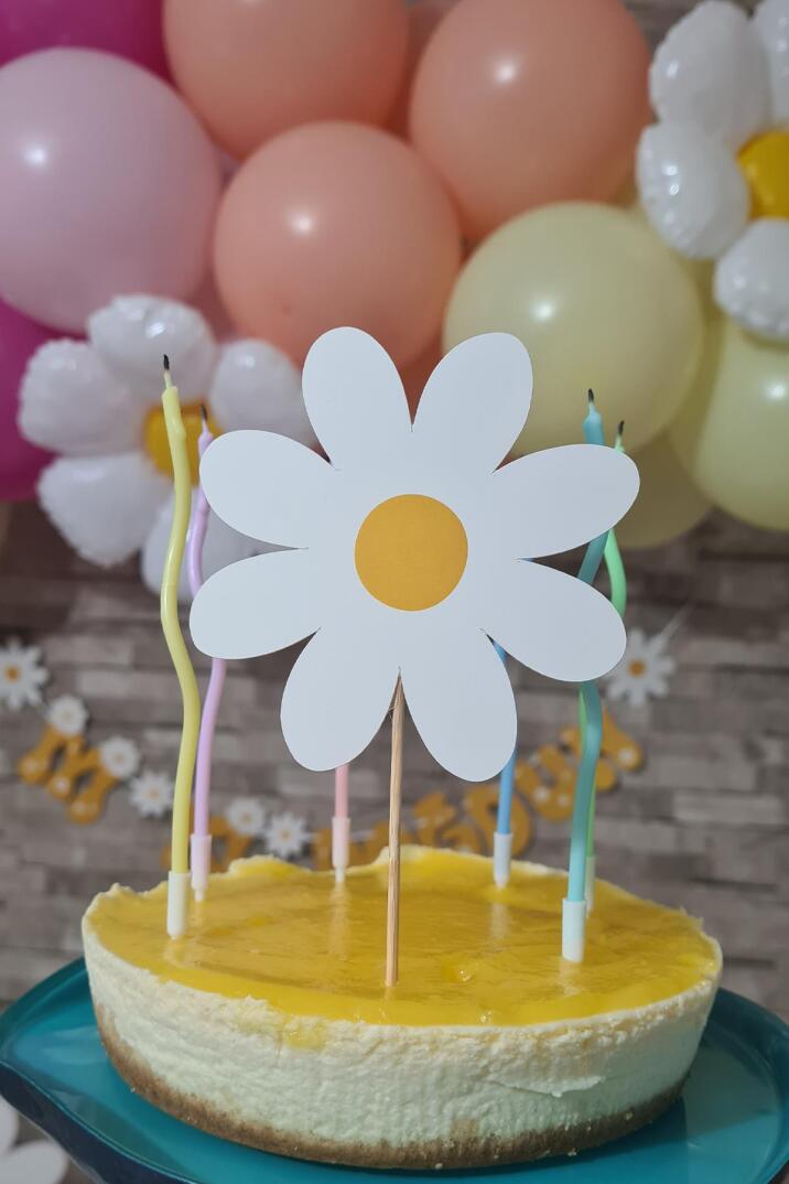 Papatya Konsept Kürdan Süsleri Cupcake Süsleri Lüks Büyük Boy 10lu Paket - 7
