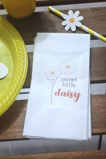 Papatya Konsept Peçete Sweet Little Daisy Sunum Peçetesi 20li - 1