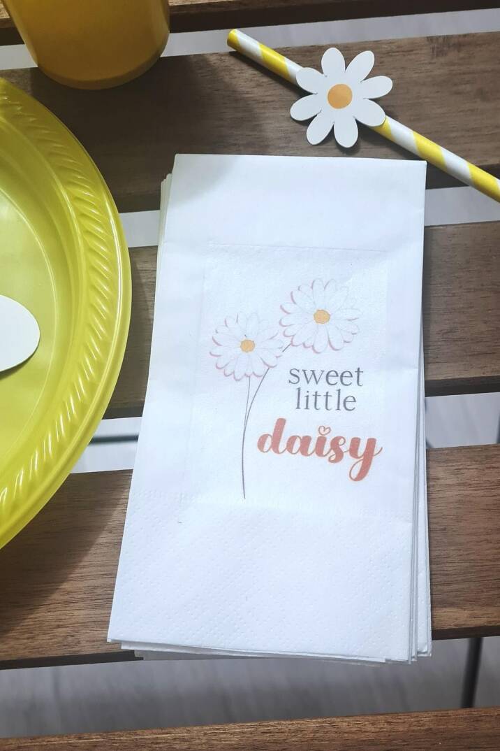 Papatya Konsept Peçete Sweet Little Daisy Sunum Peçetesi 20li - 1