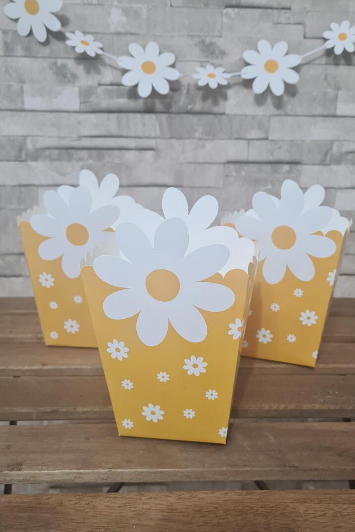 Papatya Konsept Popcorn Kutusu 8 Li Özel Üretim Büyük Boy - 1