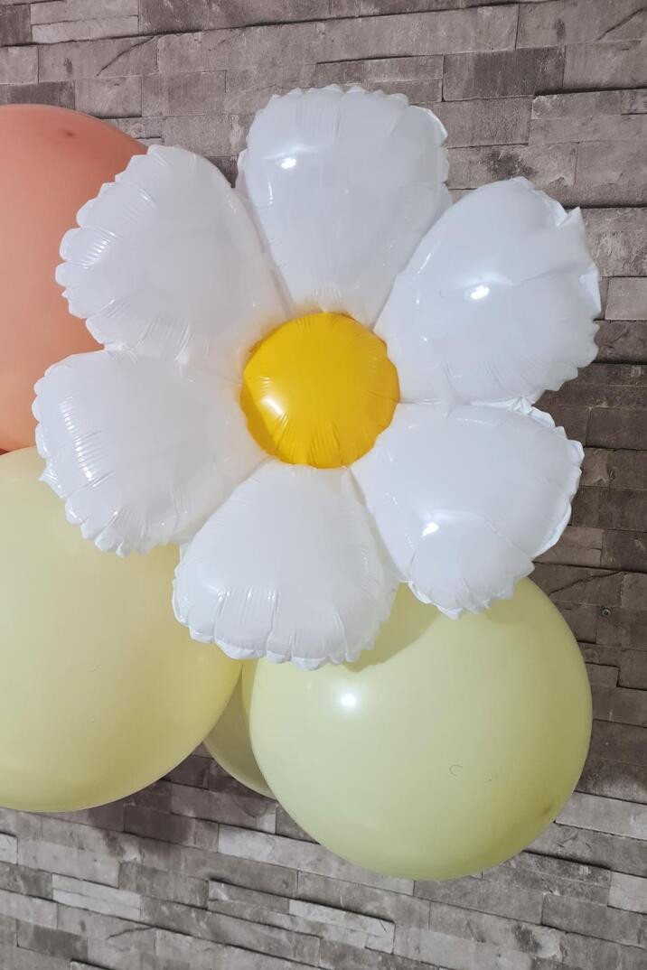 Papatya Tema Balon Zinciri Papatya Doğum Günü Balon Seti 30 Parça - 3