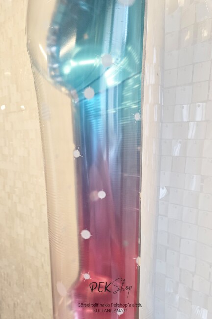 Parıltılı Gökkuşağı Rakam Folyo Balon 40inç - 3