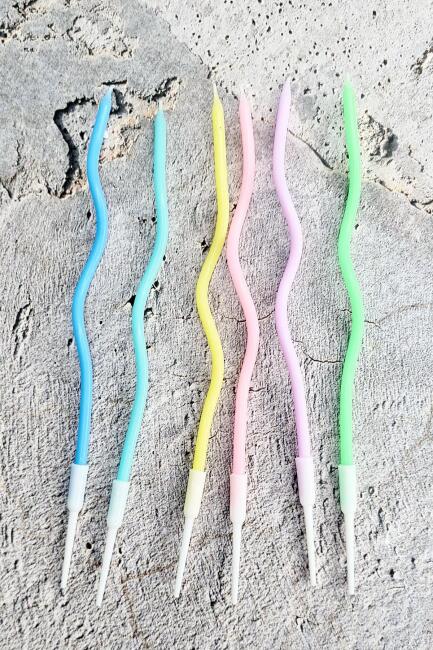 Pasta Mumu Spiral Makaron Renk Mum 6 lı - 3
