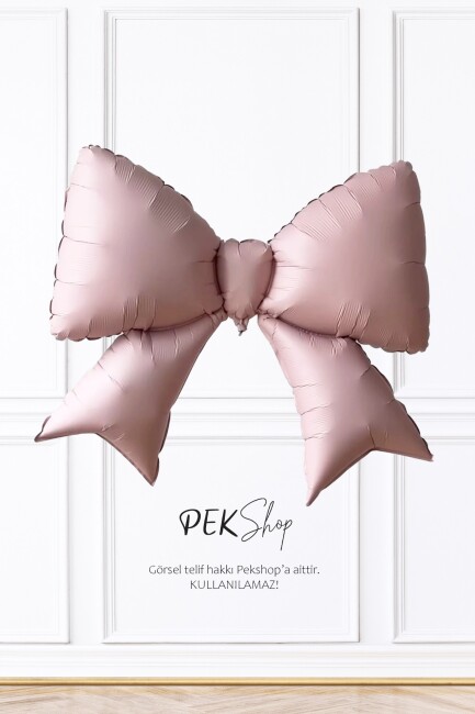 Pembe Büyük Fiyonk Folyo Balon Fiyonk Şekilli Balon - 2