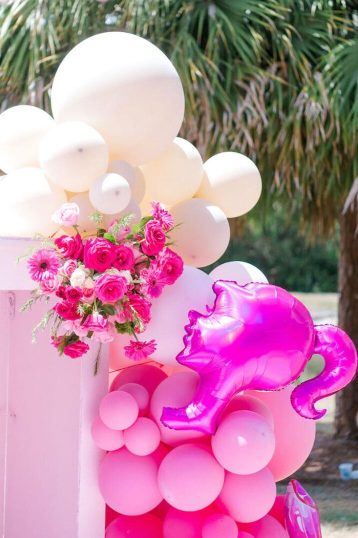 Pembe Kız Kafası Şekilli Folyo Balon 64cm - 3