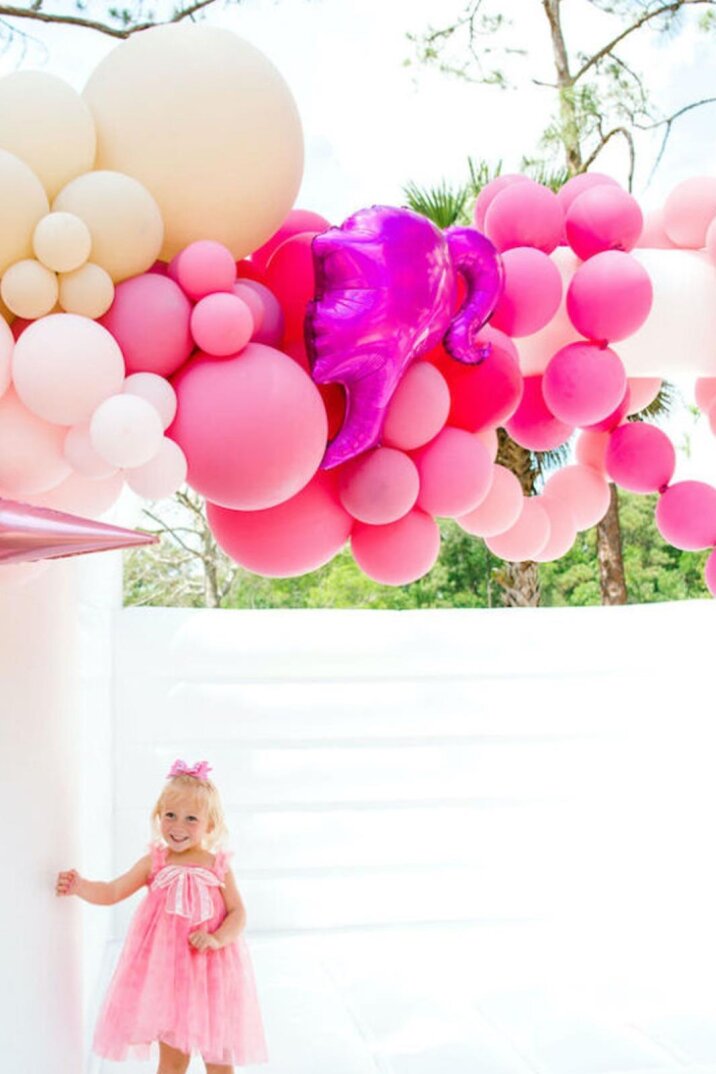Pembe Kız Kafası Şekilli Folyo Balon 64cm - 5