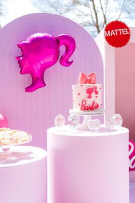 Pembe Kız Kafası Şekilli Folyo Balon 64cm - 6