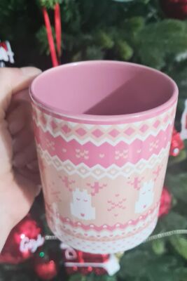 Pembe Knitwear Tasarım Yılbaşı Hediyesi Kupa Bardak - 2