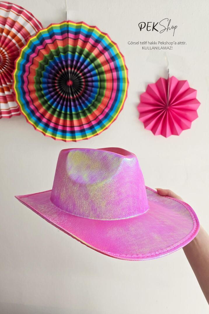 Pembe Kovboy Şapkası - 2