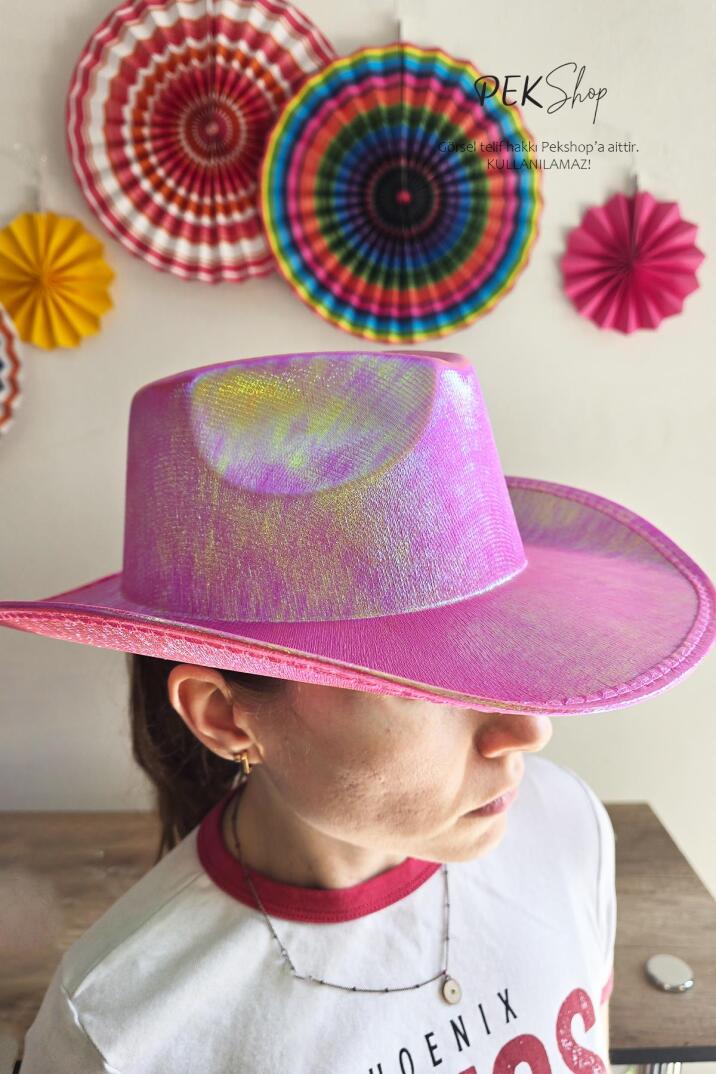 Pembe Kovboy Şapkası - 3