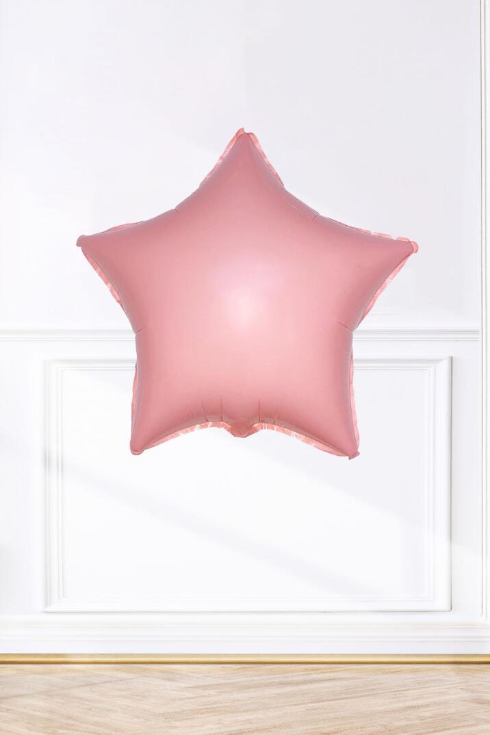 Pembe Yıldız Balon 18inç 45cm Pembe Renk Balonlar - 1