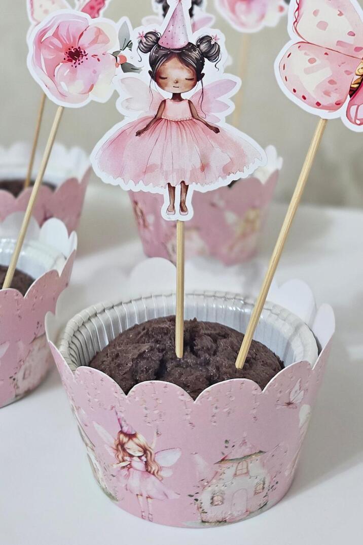Peri Kızı Konsepti Cupcake Sargısı 10'lu - 4