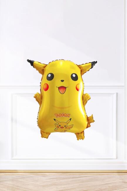 Pikachu Folyo Balon Pokemon Temalı Doğum Günü Süsleri - 1