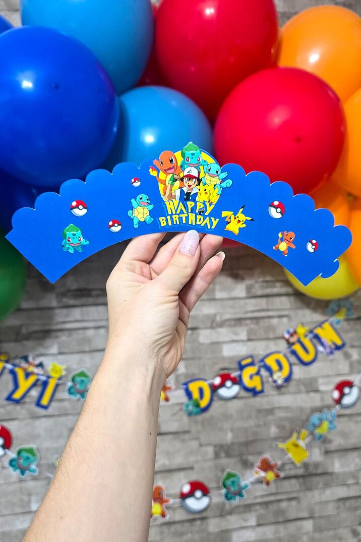 Pokemon Konsepti Cupcake Sargısı 10'lu - 1