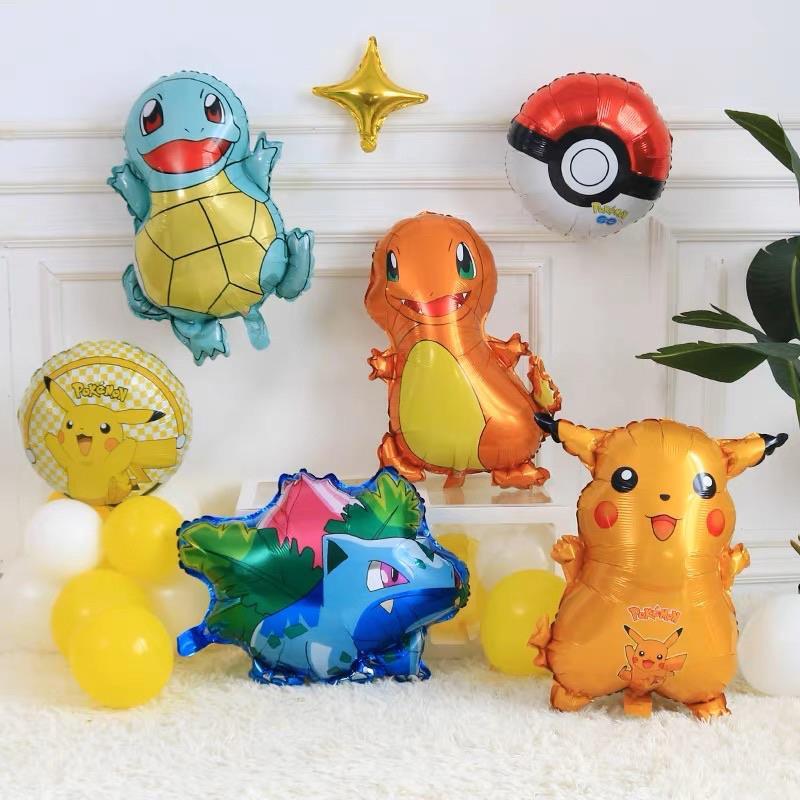 Pokemon Topu Folyo Balon Poke Ball Balon Pokemon Konsept Doğum Günü Balonları - 3