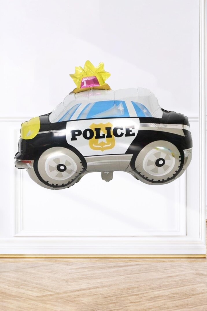 Polis Arabası Şekilli Folyo Balon 74cm - 1