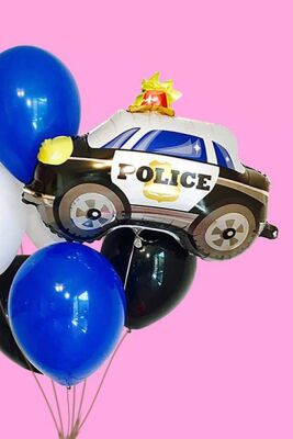 Polis Arabası Şekilli Folyo Balon 74cm - 3