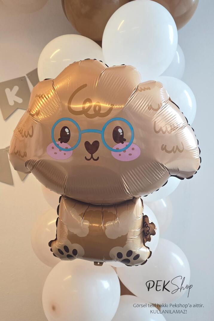 Poodle Köpek Folyo Balon Köpek Şekilli Balon 60x54cm - 1