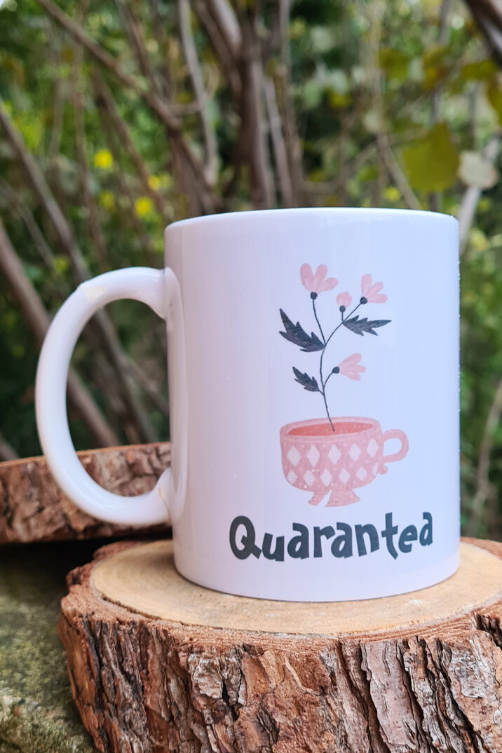 Quarantea Yazılı Karantina Hediye Kupa Bardak - 1