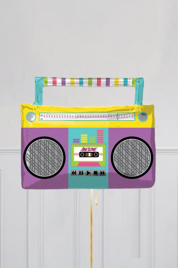 Radyo Şeklinde Folyo Balon Retro 80ler 90lar Partisi Retro Folyo Balon - 1