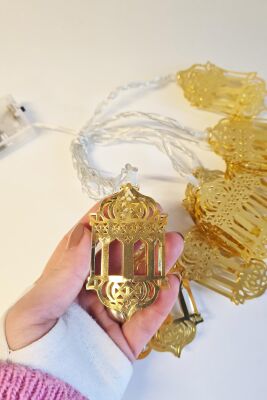Ramazan Feneri Dini Ramazan Temalı Pilli Led Işık 2 Metre - 2