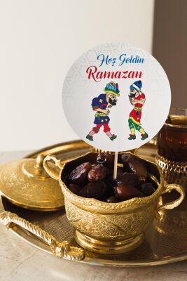 Ramazan Sofrası Kürdan Süsleri Hacıvat Karagöz Lüks Büyük Boy 10lu Paket - 1