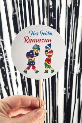 Ramazan Sofrası Kürdan Süsleri Hacıvat Karagöz Lüks Büyük Boy 10lu Paket - 2