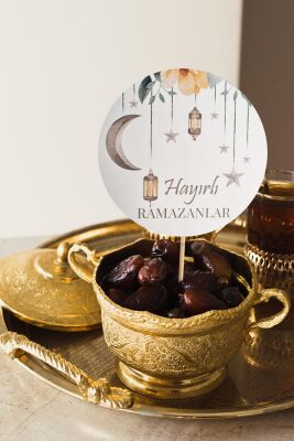 Ramazan Sofrası Kürdan Süsleri Hayırlı Ramazanlar Lüks Büyük Boy 10lu Paket - 1