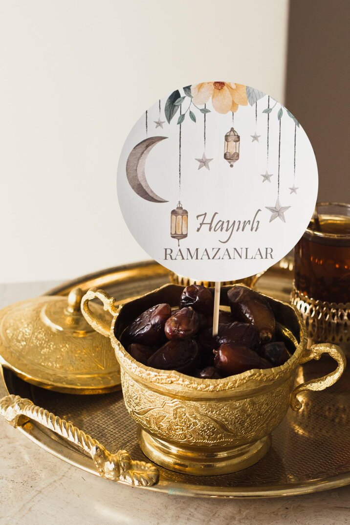 Ramazan Sofrası Kürdan Süsleri Hayırlı Ramazanlar Lüks Büyük Boy 10lu Paket - 1