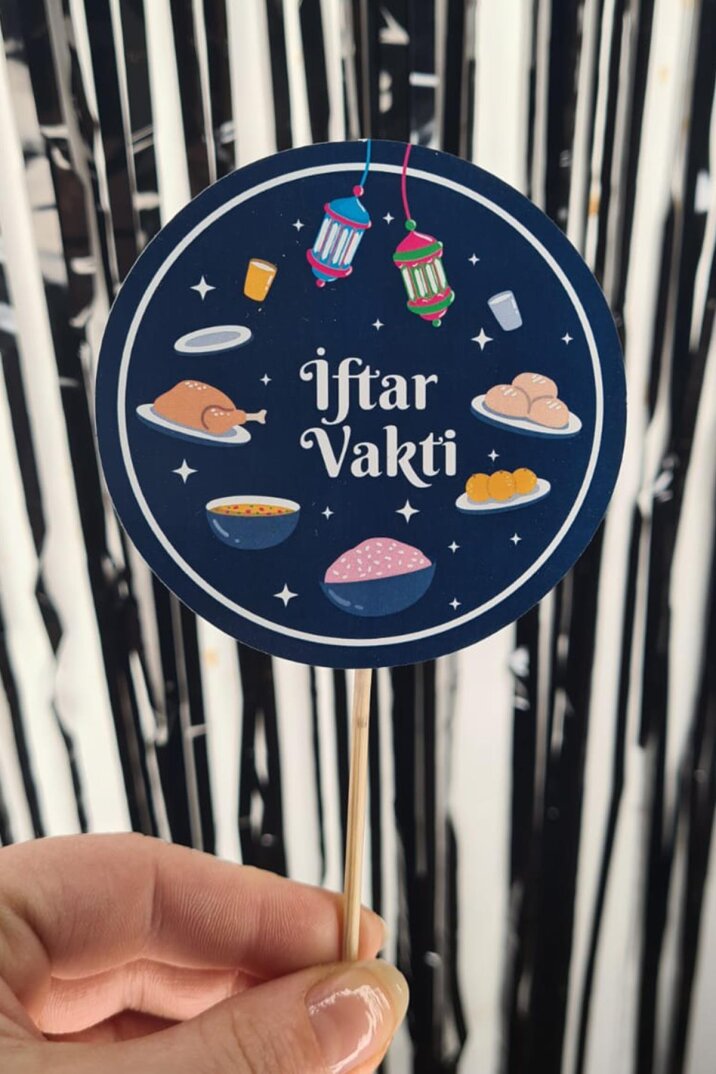 Ramazan Sofrası Kürdan Süsleri İftar Vakti Lüks Büyük Boy 10lu Paket - 2