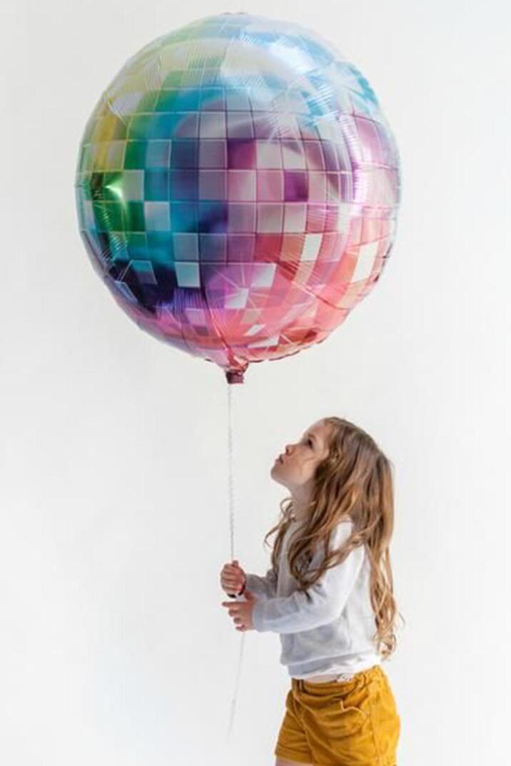 Renkli Disko Topu Şeklinde Balon - Doğum Günü Parti Balonu - 2