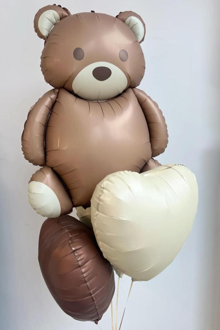 Retro Büyük Ayı Teddy Bear Folyo Balon 65x90 - 3