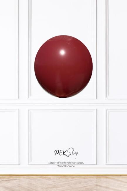 Retro Deep Red Lateks Balon 12 inç Retro Renk Balonlar 10 lu