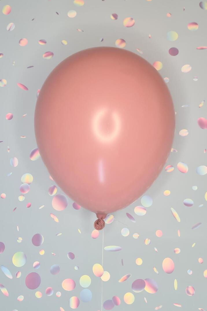 Retro Dusty Rose Lateks Balon 12 inç Retro Renk Balonlar 10 lu - 1