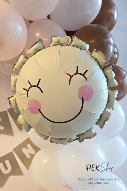 Retro Güneş Folyo Balon 51x54cm - 1
