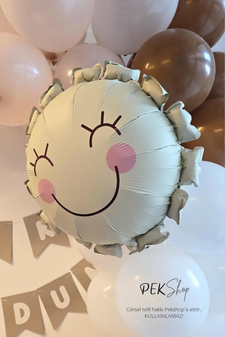Retro Güneş Folyo Balon 51x54cm - 2