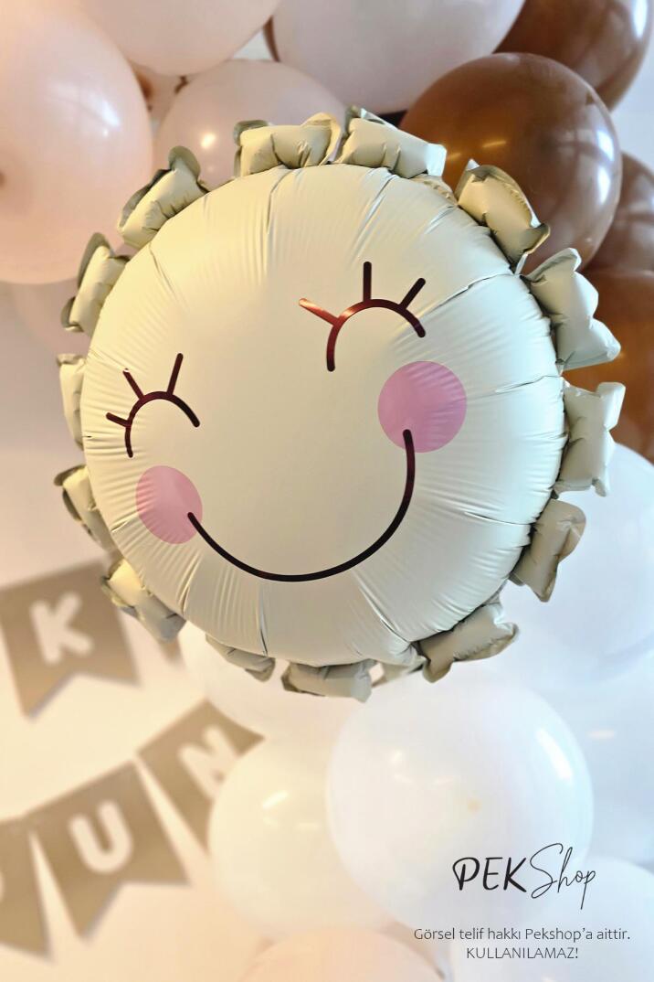 Retro Güneş Folyo Balon 51x54cm - 3
