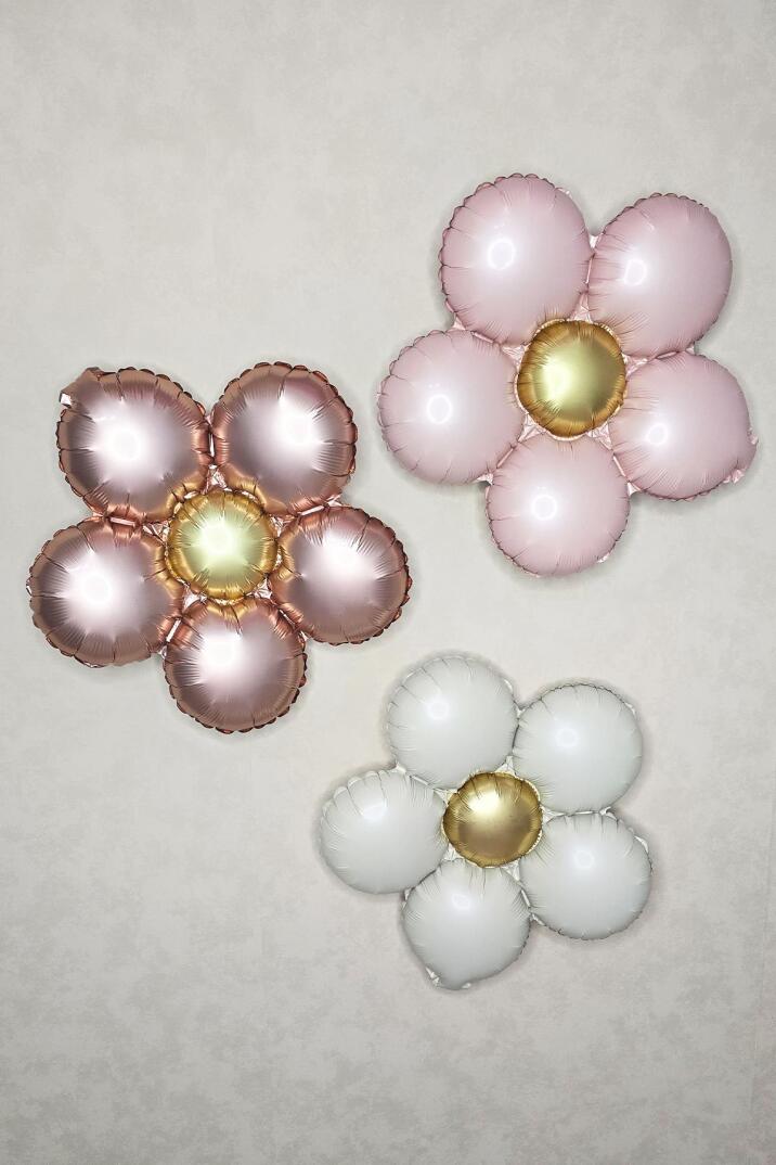 Retro Papatya 3lü Set Retro Renkler Papatya Balon Seti - 2