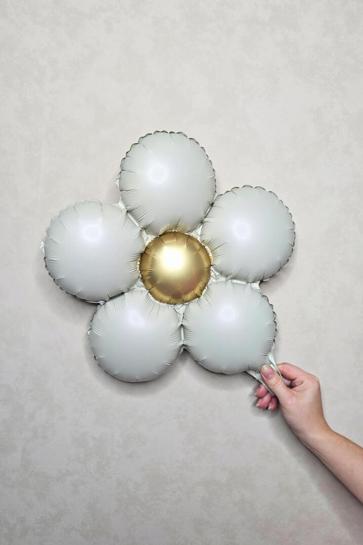 Retro Papatya 3lü Set Retro Renkler Papatya Balon Seti - 6